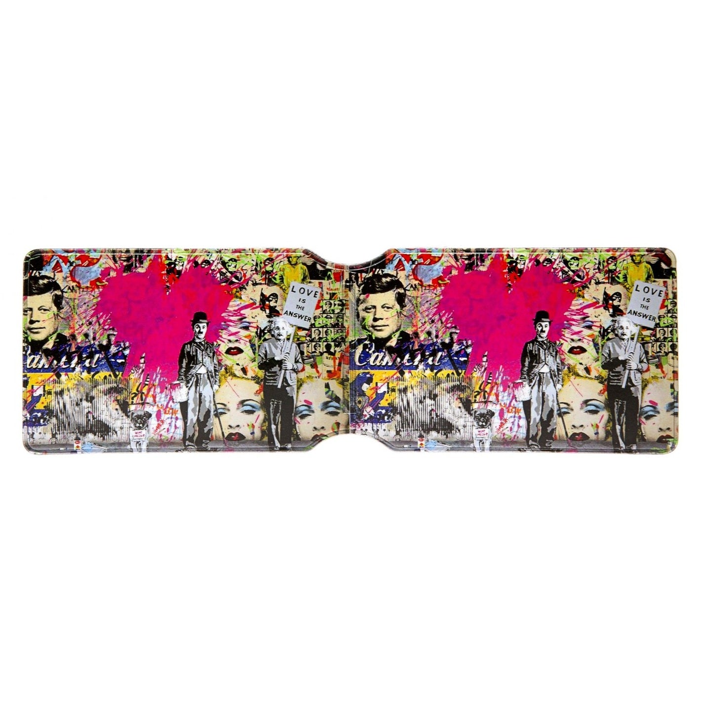 Mr Brainwash Chaplin And Einstein Oyster Card Holder
