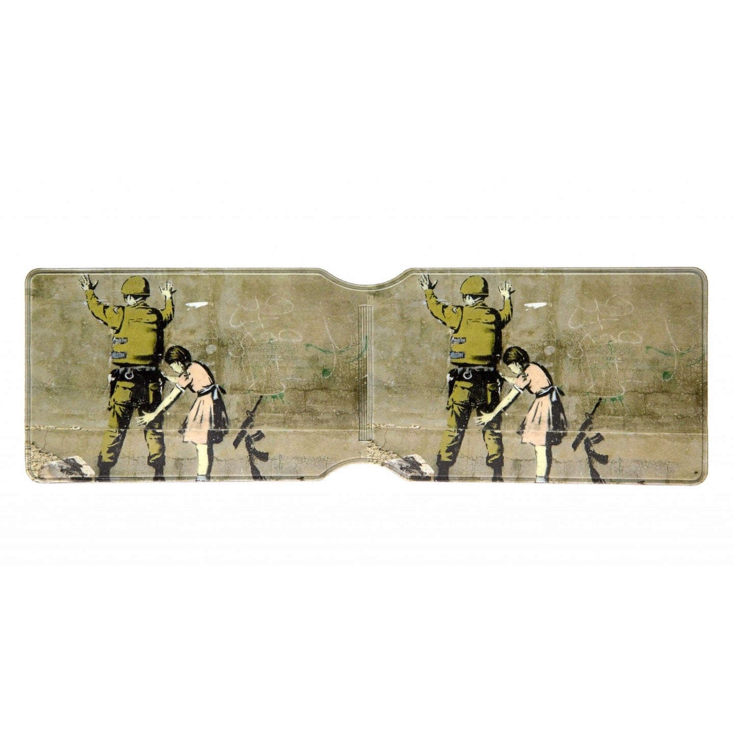 Banksy Girl Search Soldier Oyster Card Holder