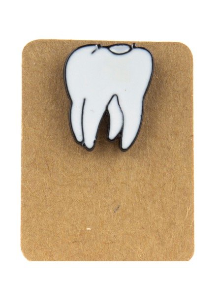 Metal Teeth Enamel Pin Badge