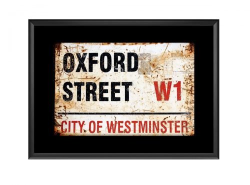 Oxford Street Road Sign Photo Print