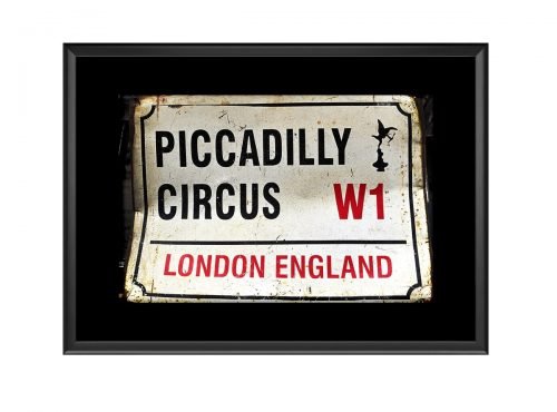 Piccadliy Circus Road Rign  Photo Print