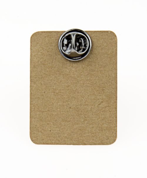 Metal Black&White Worm Enamel Pin Badge