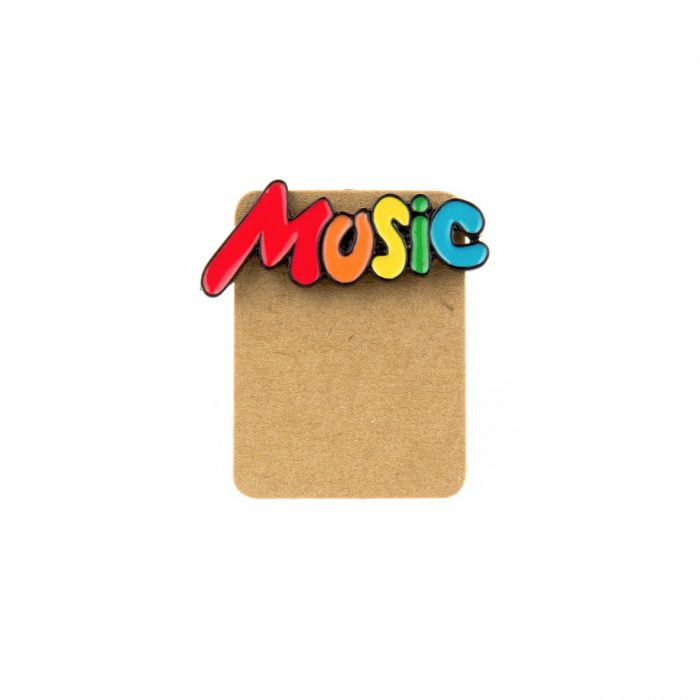 Metal Music Rainbow Enamel Pin Badge