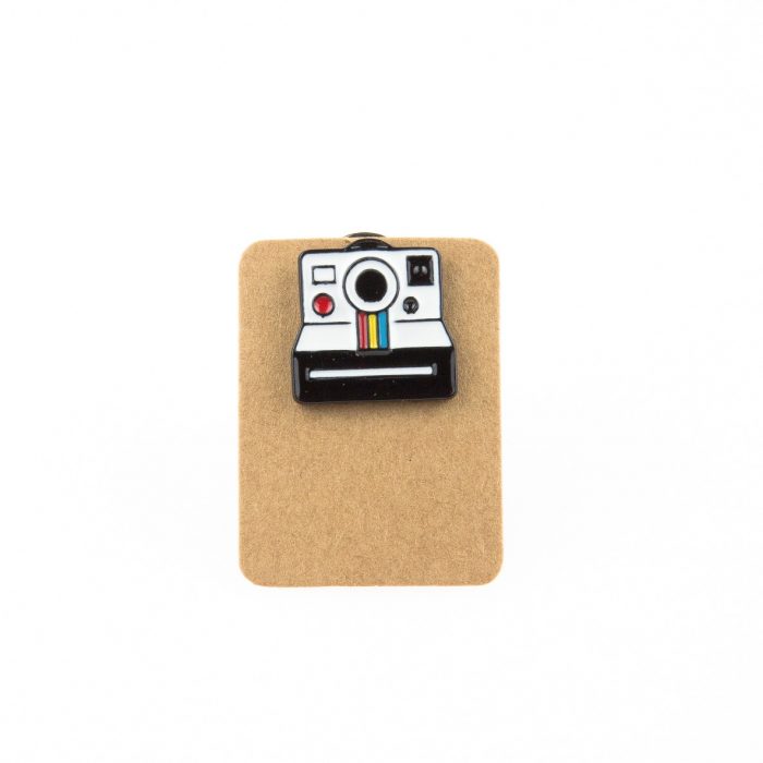 Metal Polaroid Camera Enamel Pin Badge
