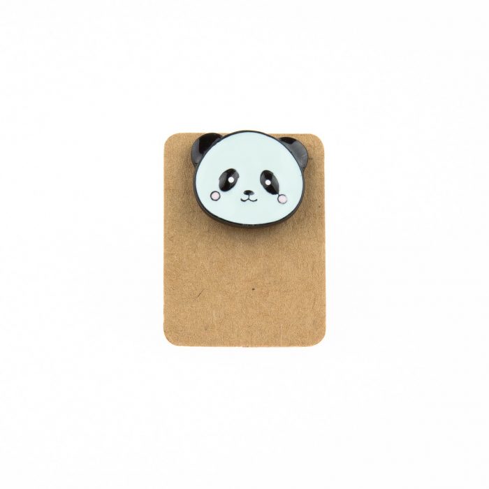 Metal Panda Head Enamel Pin Badge