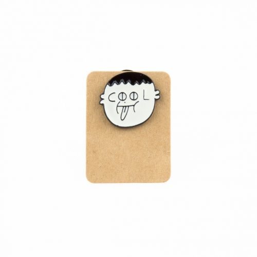 Metal Cool Face Enamel Pin Badge
