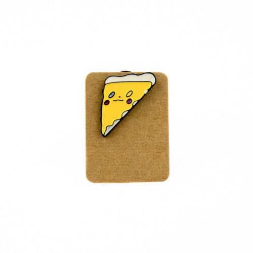 Metal Pizza Slice Enamel Pin Badge