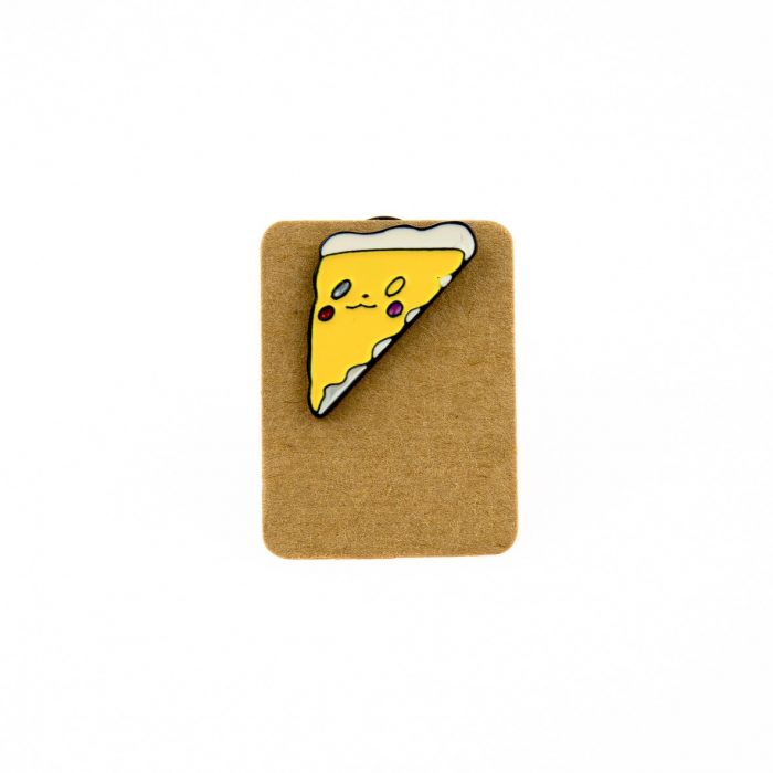Metal Pizza Slice Enamel Pin Badge