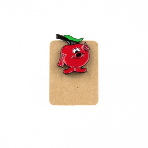 Metal Red Apple OK Enamel Pin Badge