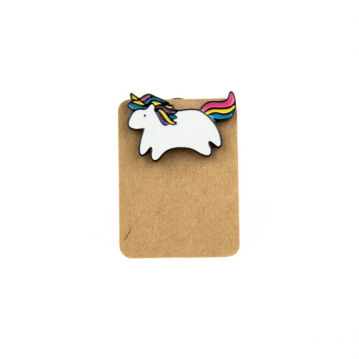Metal Unicorn Rainbow Enamel Pin Badge