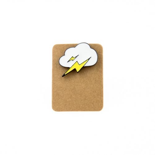 Metal Cloud Flash Enamel Pin Badge