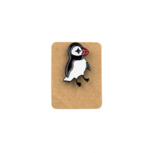 Metal Penguin Star Eye Enamel Pin Badge