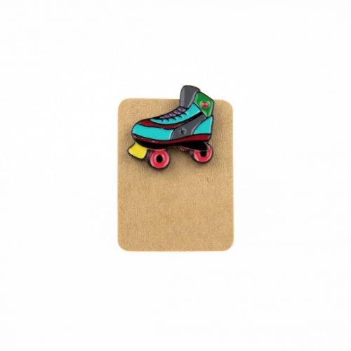 Metal Roller Skate Enamel Pin Badge