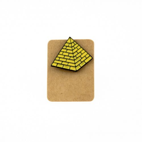 Metal Pyramid Enamel Pin Badge