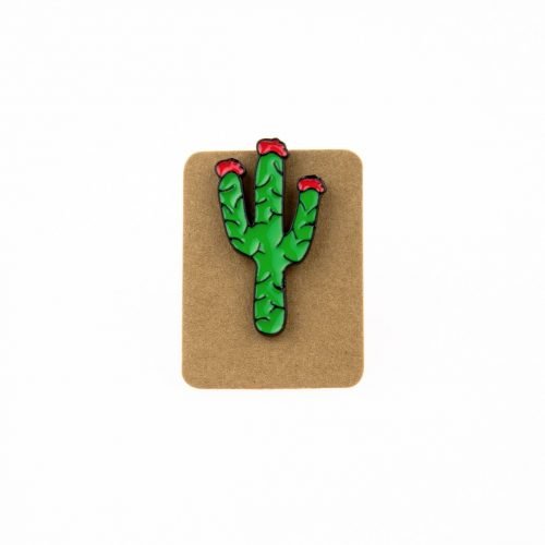Metal Cactus Enamel Pin Badge