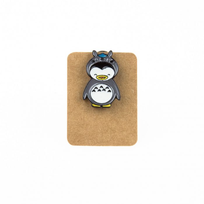 Metal Penguin Totoro Enamel Pin Badge