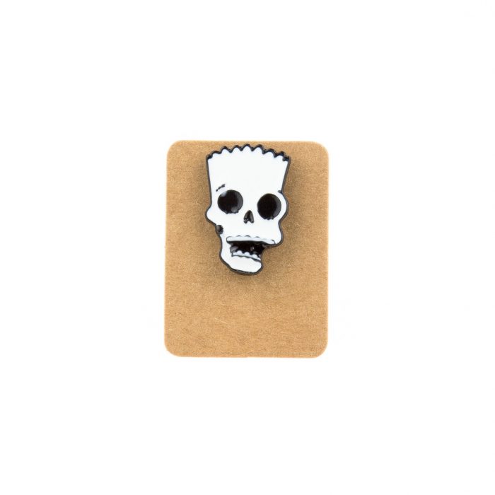 Metal Skeleton Simpsons Enamel Pin Badge
