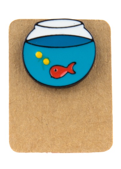 Metal Aquarium Enamel Pin Badge