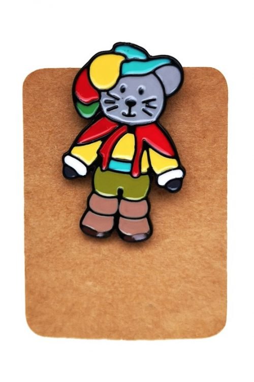 Metal Puss in Boots Enamel Pin Badge