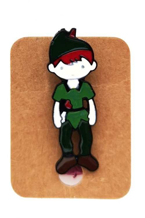 Metal Peter Pan Enamel Pin Badge