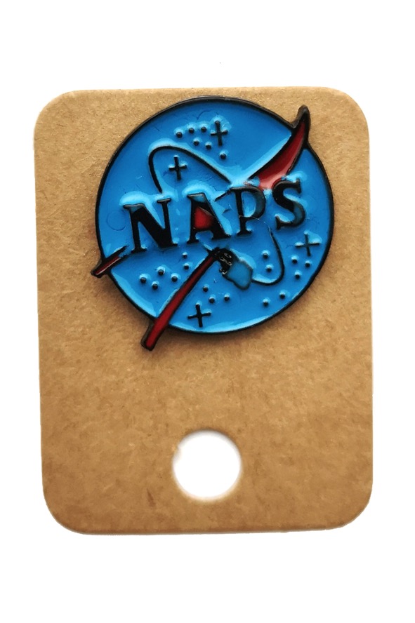 Metal Naps Atom Planet Enamel Pin Badge