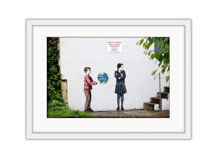 Boy Giving Earth  Photo Print