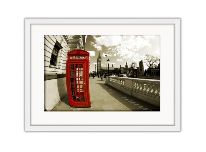 Phone Booth Big Ben Photo Print