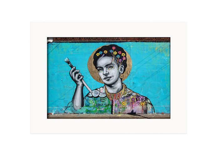Frida Holding Brush Photo Print