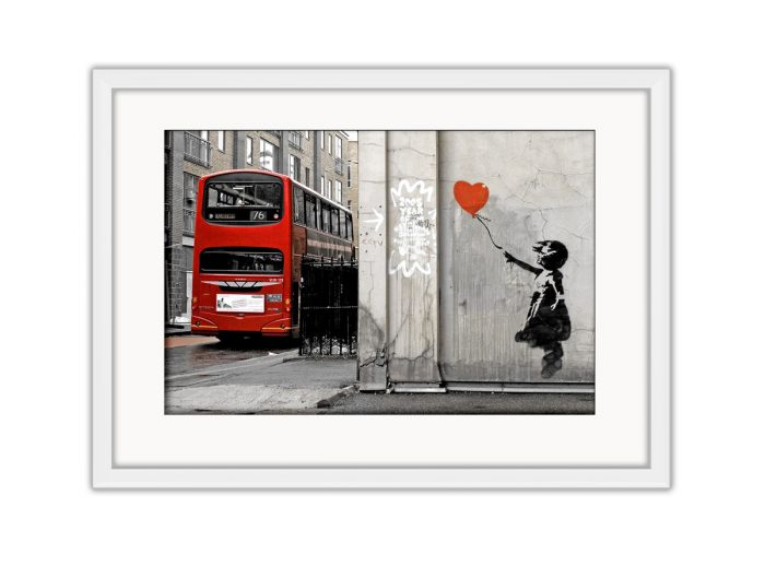 Balloon Girl With Bus  Photo Print