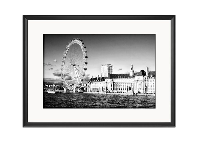 London Eye BW Photo Print