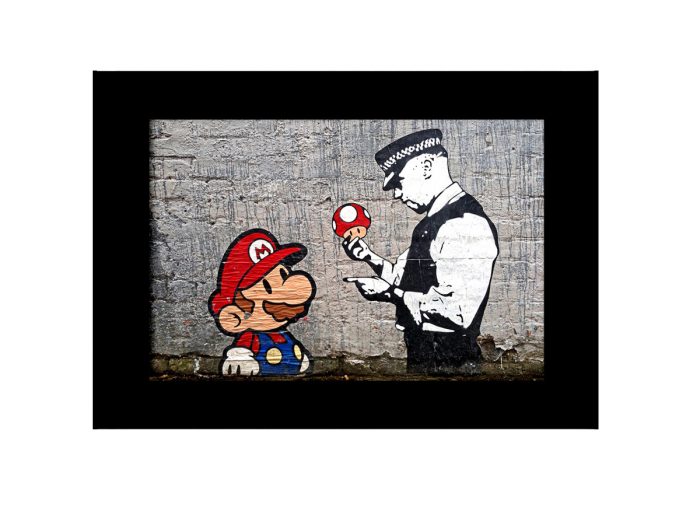 Police Mario  Stop Search  Photo Print