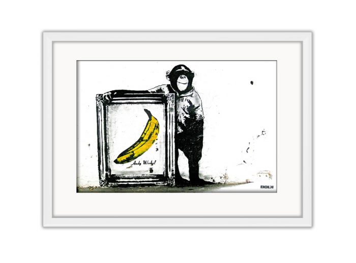 Monkey Andy Warhol Banana Photo Print