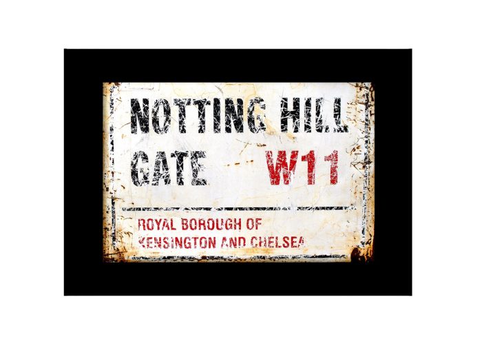 Notting Hill Gate Road Sign Photo Print