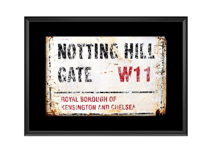 Notting Hill Gate Road Sign Photo Print