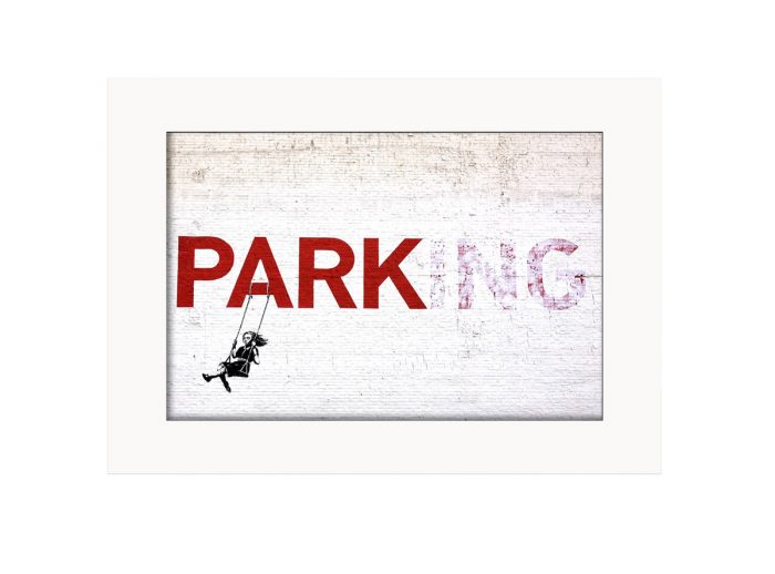Parking Swing Girl  Photo Print