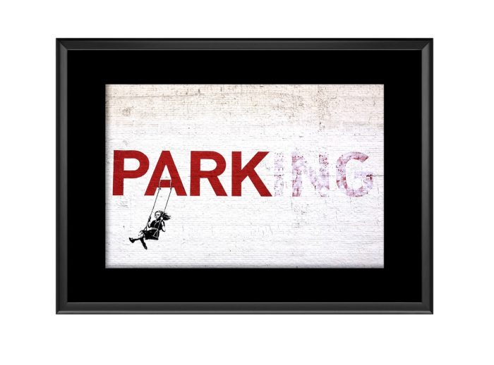 Parking Swing Girl  Photo Print