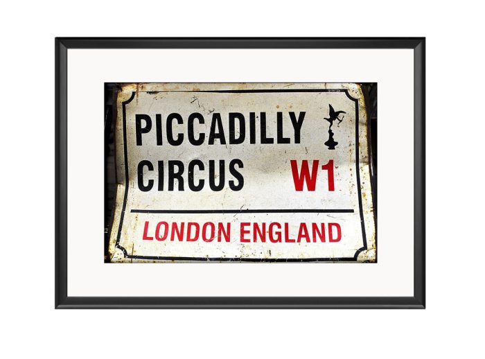 Piccadliy Circus Road Rign  Photo Print