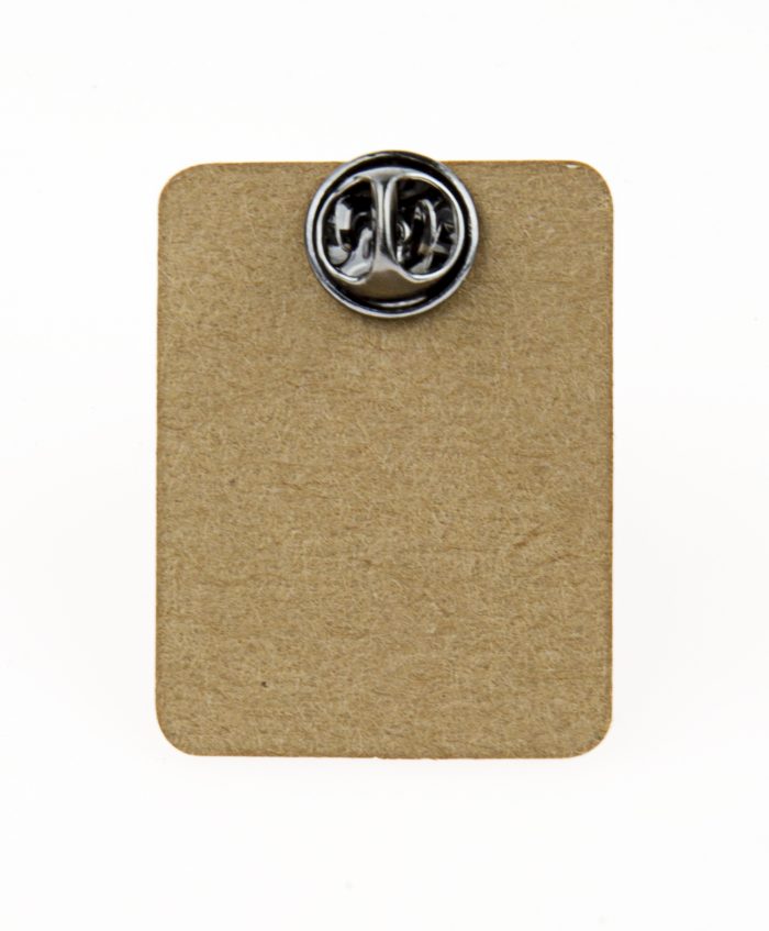 Metal Pause Button Enamel Pin Badge